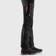 Fjallraven Keb Curved Trousers - Women's - Black/Stone Grey - on model
