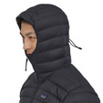 Patagonia Down Sweater Hoody - Men's - Black - on model