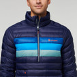 Cotopaxi - Fuego Down Pullover - Men's - Maritime Stripes - Model Top Detail