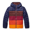 Cotopaxi Fuego Down Hooded Jacket Colorblock - Women's - Maritime / Chestnut