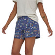 Patagonia Baggies Shorts - 5 in. - Women's (Fall 2022) - Wandering Woods / Sound Blue - on model