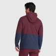 Outdoor Research Trail Mix Hoodie - Men's (Fall 2022) - Kalamata / Naval Blue - Back View on Model