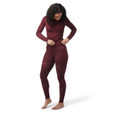 Smartwool Intraknit Thermal Merino Base Layer Bottom - Women's (Fall 2022) - Black Cherry - on model