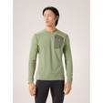 Arc'teryx Rho LT Crew Neck - Men's - Chloris / Forage - on model