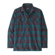Patagonia L/S Organic Cotton Midweight Fjord Flannel - Men's - Ice Caps / Belay Blue