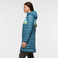 Cotopaxi Fuego Down Parka - Women's - Blue Spruce Stripes - on model
