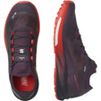 Salomon S/Lab Ultra 3 - Unisex - Plum Perfect / Fiery Red / White - top and side