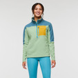 Cotopaxi Abrazo Half-Zip Fleece Jacket - Women's - Blue Spruce / Aspen - on model