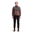 Topo Designs' Subalpine Fleece Jacket - Women's - Peppercorn / Charcoal - on model