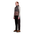 Topo Designs Subalpine Fleece Vest - Women's - Peppercorn / Charcoal - on model