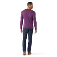 Smartwool Sparwood Crew Sweater - Men's - Purple Iris Heather - on model