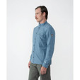 Strafe Highlands Shirt Jacket - Men's - Storm Cloud Blue - on model