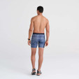 Saxx Training Short Boxer Brief - Men's - Shade Stripe / Navy - on model