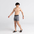 Saxx Quest Boxer Brief Fly - Men's - Dark Charcoal II - on model
