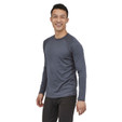 Patagonia Capilene Midweight Crew - Men's - Smolder Blue - on model