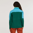 Cotopaxi Abrazo Half-Zip Fleece Jacket - Women's - Poolside / Greenery - on model