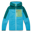 Cotopaxi Abrazo Hooded Full-Zip Fleece Jacket - Women's - Greenery / Poolside