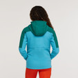 Cotopaxi Abrazo Hooded Full-Zip Fleece Jacket - Women's - Greenery / Poolside - on model