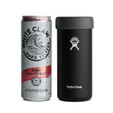 Hydro Flask 12 oz. Slim Cooler Cup - Black - with seltzer can