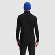 Outdoor Research Vigor Grid Fleece Half Zip - Men's - Black - on model