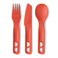 Sea to Summit Passage Cutlery Set - 3-Piece - Spicy Orange