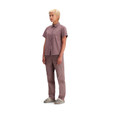 Topo Designs Dirt Desert Shirt - Short Sleeve - Women's - Peppercorn Terrain - on model