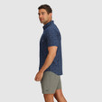 Outdoor Research Rooftop Short Sleeve Shirt - Men's - Cenote Dash Path - on model