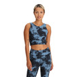 Outdoor Research Vantage Printed Crop Top - Women's - Olympic Cloud Scape - on model