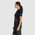 Outdoor Research Freewheel Short Sleeve Jersey - Women's - Black Cloud Scape / Black - on model