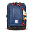 Topo Designs Global Travel Bag 30L - Navy / Navy - front pocket