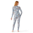 Smartwool Classic Thermal Merino Base Layer Crew - Women's - Winter Sky Floral - on model
