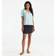 Free Fly Bamboo Heritage V-Neck Tee - Women's - Heather Ocean Mist - full view