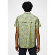 Prana Lost Sol Printed Short Sleeve Shirt - Men's - Juniper Green Fronds - on model