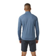 Rab Sonic Long Sleeve Zip - Men's - Orion Blue - on model