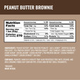 Kate's Real Food Peanut Butter Brownie Protein Bar - Nutrition Info