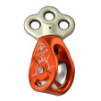 Rock Exotica Hydra Triple Attachment Pulley - Orange - angle