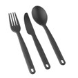 Sea to Summit Camp Cutlery 3-Piece Set - Charcoal Grey