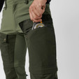 Fjallraven Keb Gaiter Trousers - Men's - Deep Forest / Laurel Green - on model