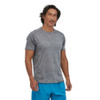 Patagonia Capilene Cool Lightweight Shirt - Men's - Forge Grey / Feather Grey X-Dye - on Model