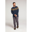 Sherpa Dumji Crew Sweater - Men's - Rathee Blue - on model