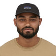 Patagonia P-6 Label Trad Cap - Black - on model