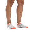 Darn Tough Run No Show Tab Ultra-Lightweight Cushion - Women's - Ash - on model