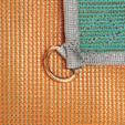 CGear Original Sand-Free Mat Orange/Agave D-Ring Detail