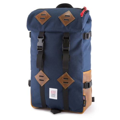 Topo Designs Klettersack Leather - Navy / Leather