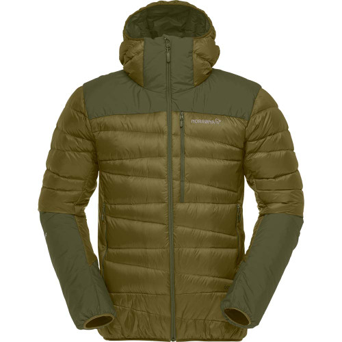 Norrona Falketind Down750 Hood - Men's - Olive Drab / Olive Night