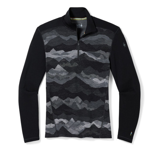 Smartwool Intraknit Thermal Merino Base Layer 1/4 Zip Women's Sweatshirt,  Black