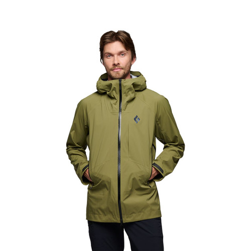 Black Diamond Highline Stretch Shell - Men's - Crag Green - on model