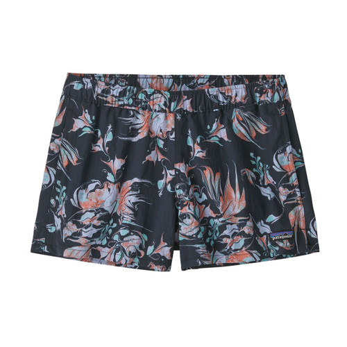 Patagonia Barely Baggies Shorts - Women's - Swirl Floral / Pitch Blue