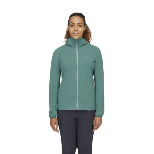 Rab Borealis Jacket - Women's - Eucalyptus - on model