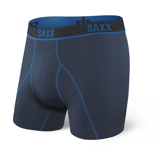 Saxx Kinetic HD Boxer Brief - Men's - Navy / City Blue - Front